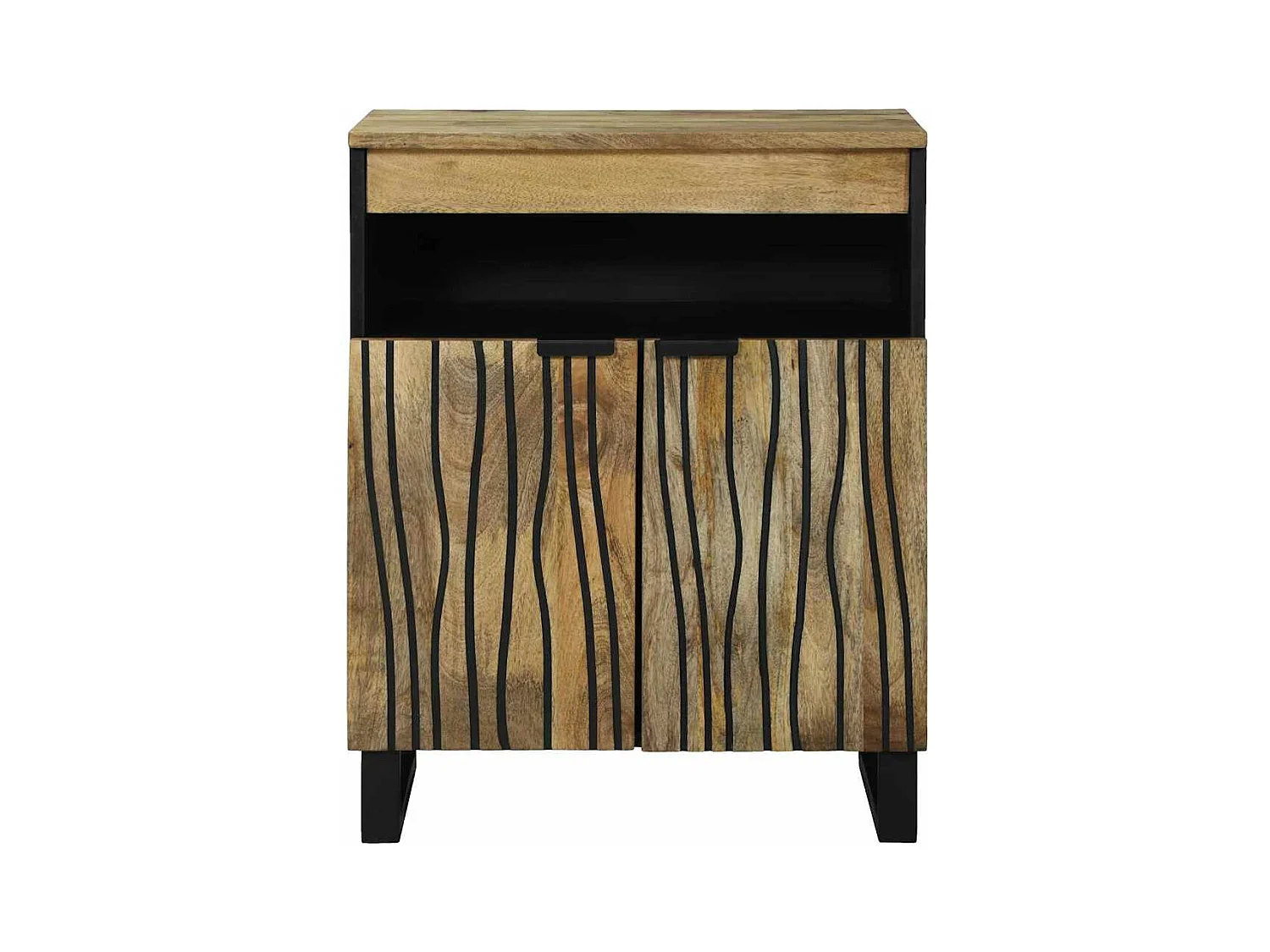 Buffet Marron 60 x 33 x 75 cm bois de manguier massif