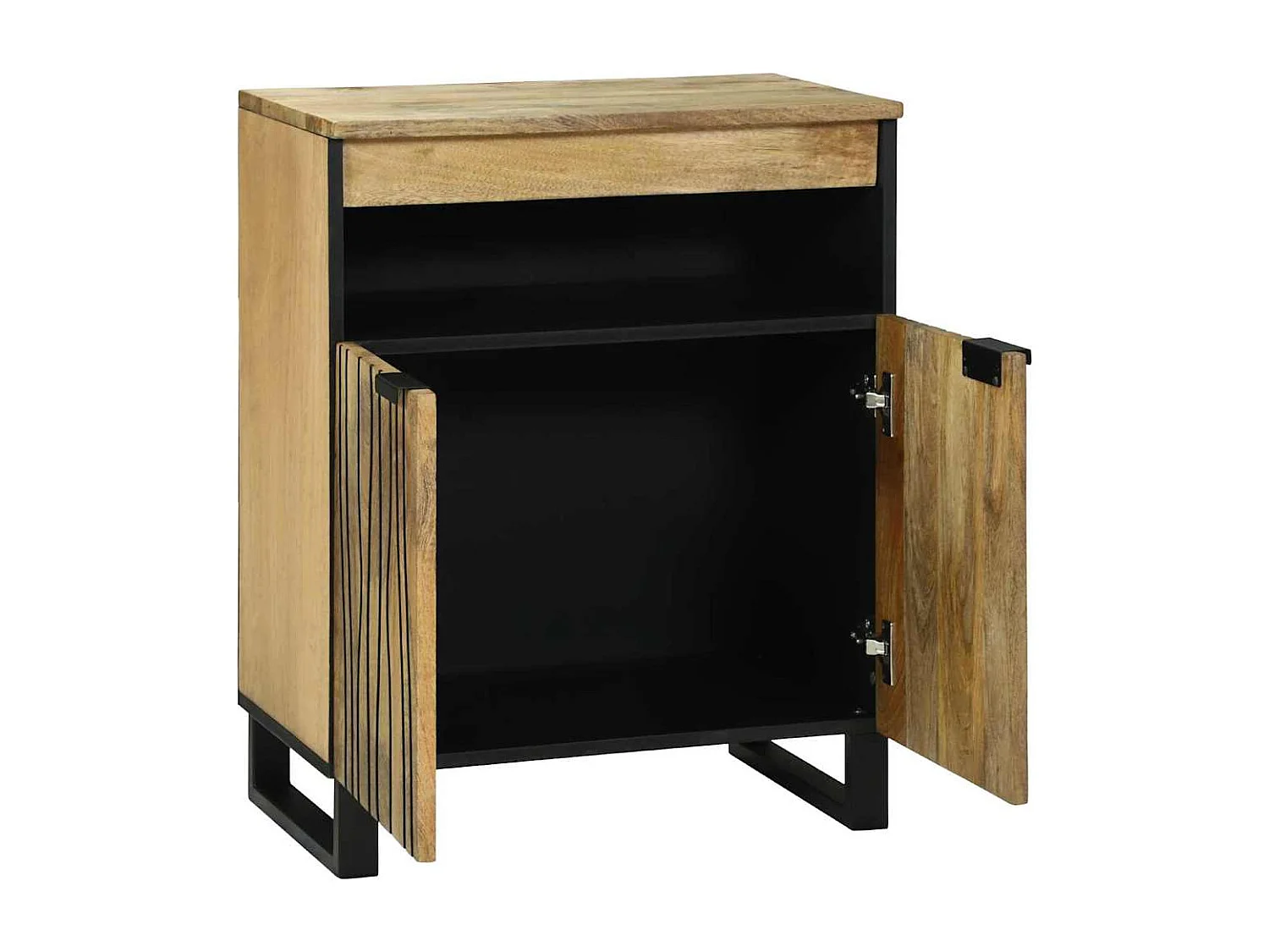 Buffet Marron 60 x 33 x 75 cm bois de manguier massif