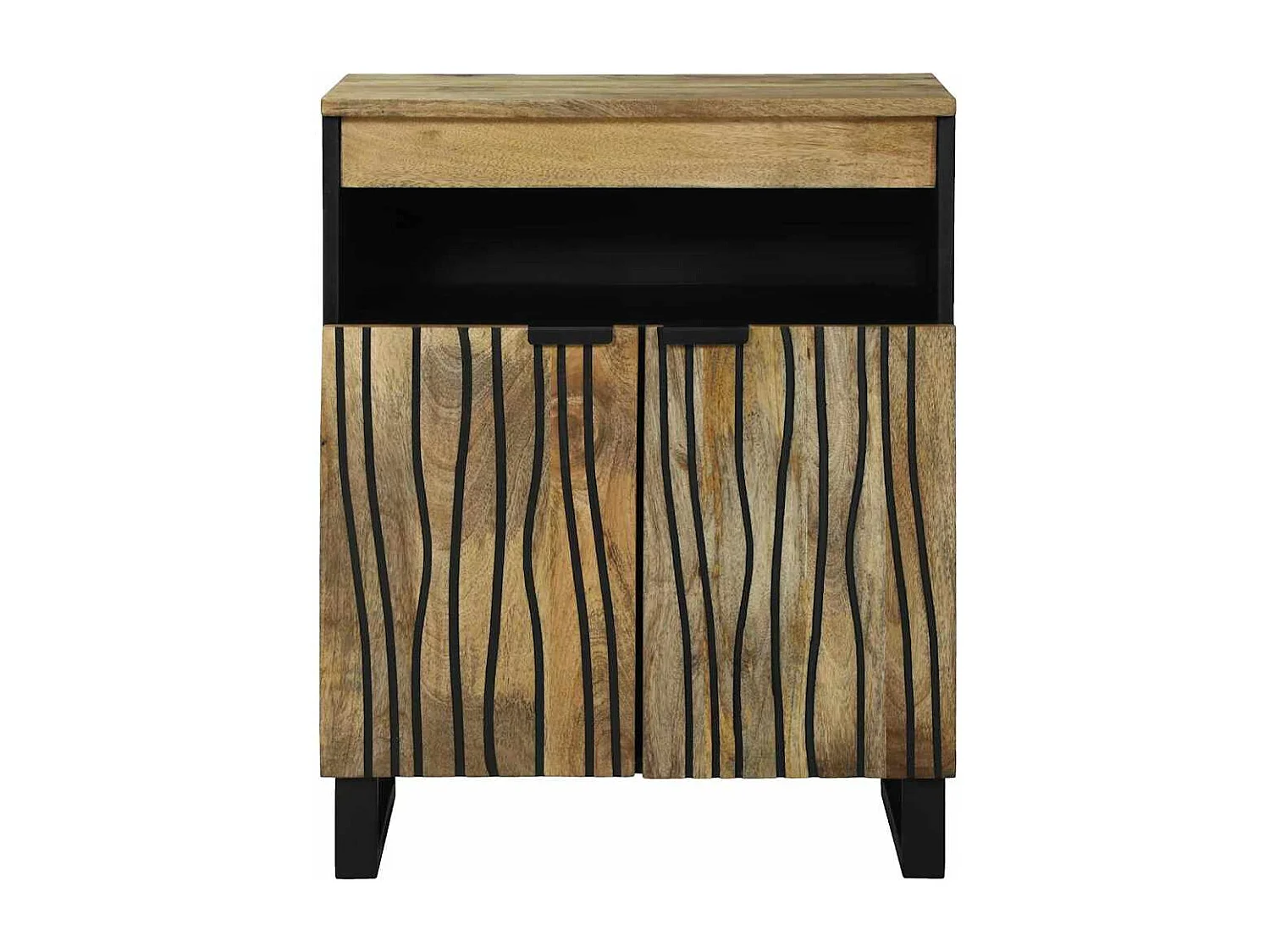 Buffet Marron 60 x 33 x 75 cm bois de manguier massif