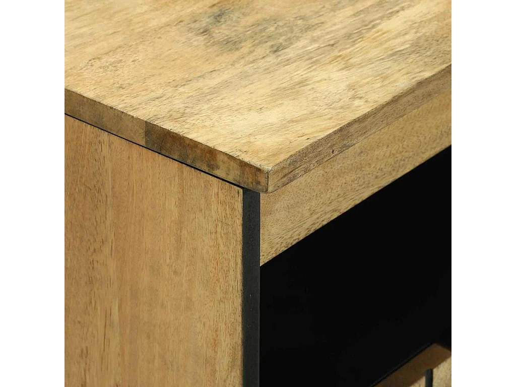 Buffet Marron 60 x 33 x 75 cm bois de manguier massif