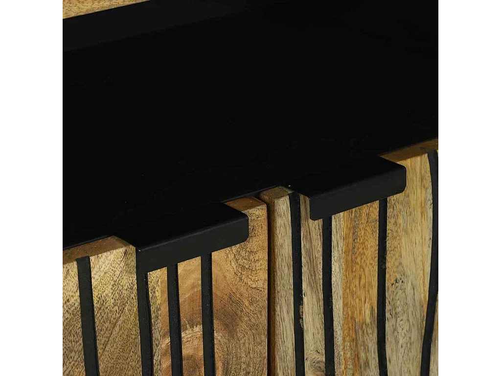 Buffet Marron 60 x 33 x 75 cm bois de manguier massif