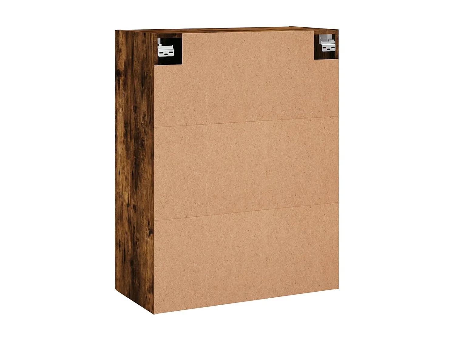 Armoires murales 2 pcs chêne fumé bois d'ingénierie