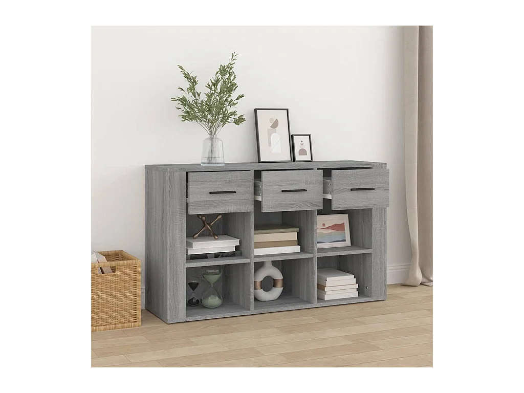 Buffet Sonoma gris 100x30x59,5 cm Bois d'ingénierie