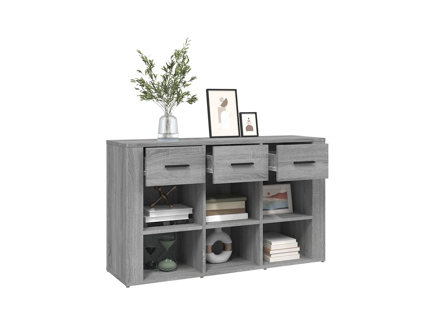 Buffet Sonoma gris 100x30x59,5 cm Bois d'ingénierie