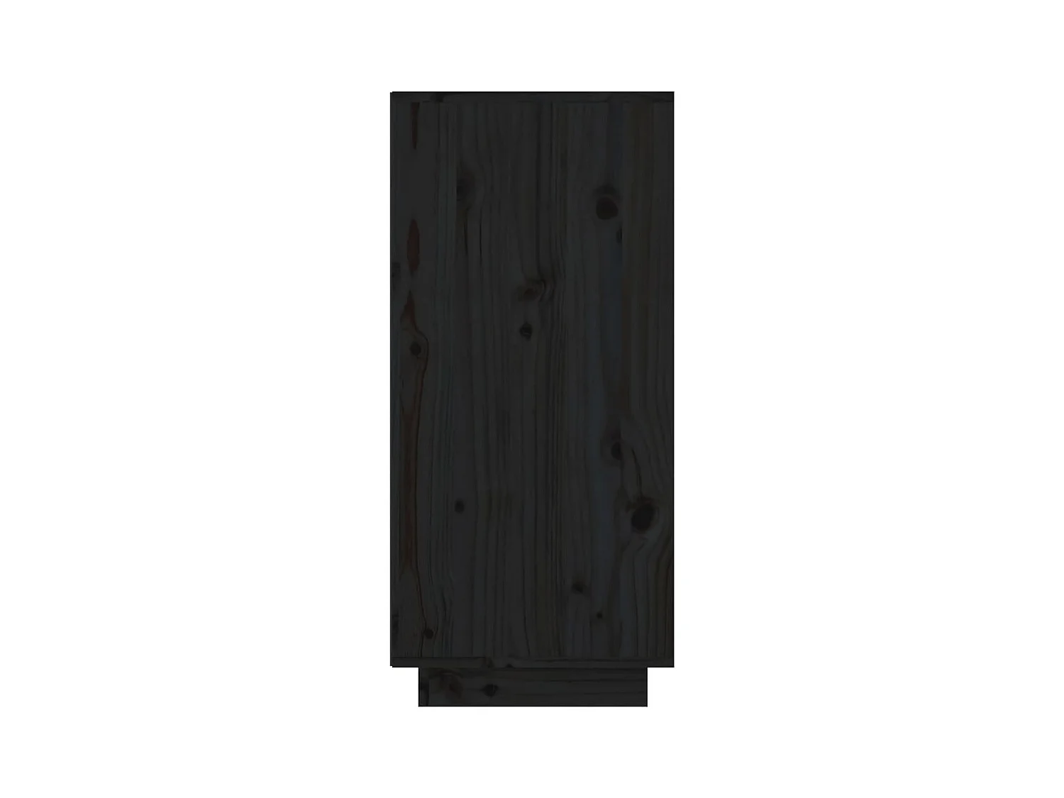 Armoire console Noir 60x34x75 cm Bois de pin solide
