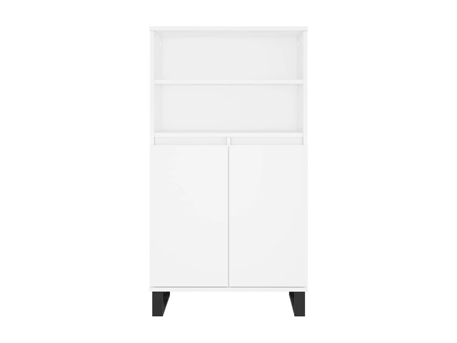 Wit hoog dressoir 60x36x110 cm Technisch hout