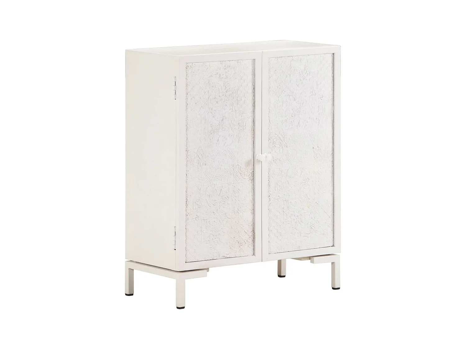 Credenza 60x30x76 cm in legno massello di mango