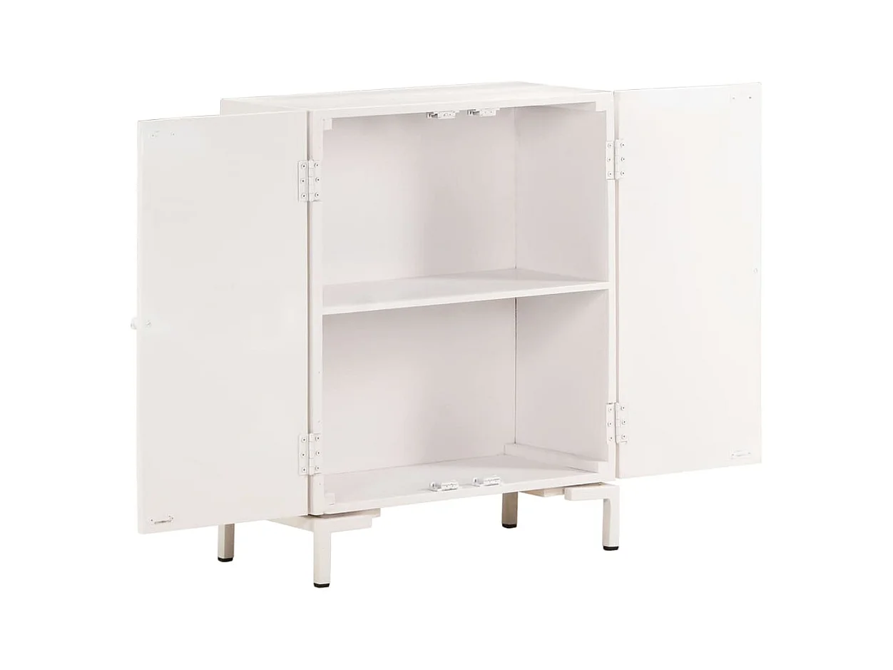 Credenza 60x30x76 cm in legno massello di mango