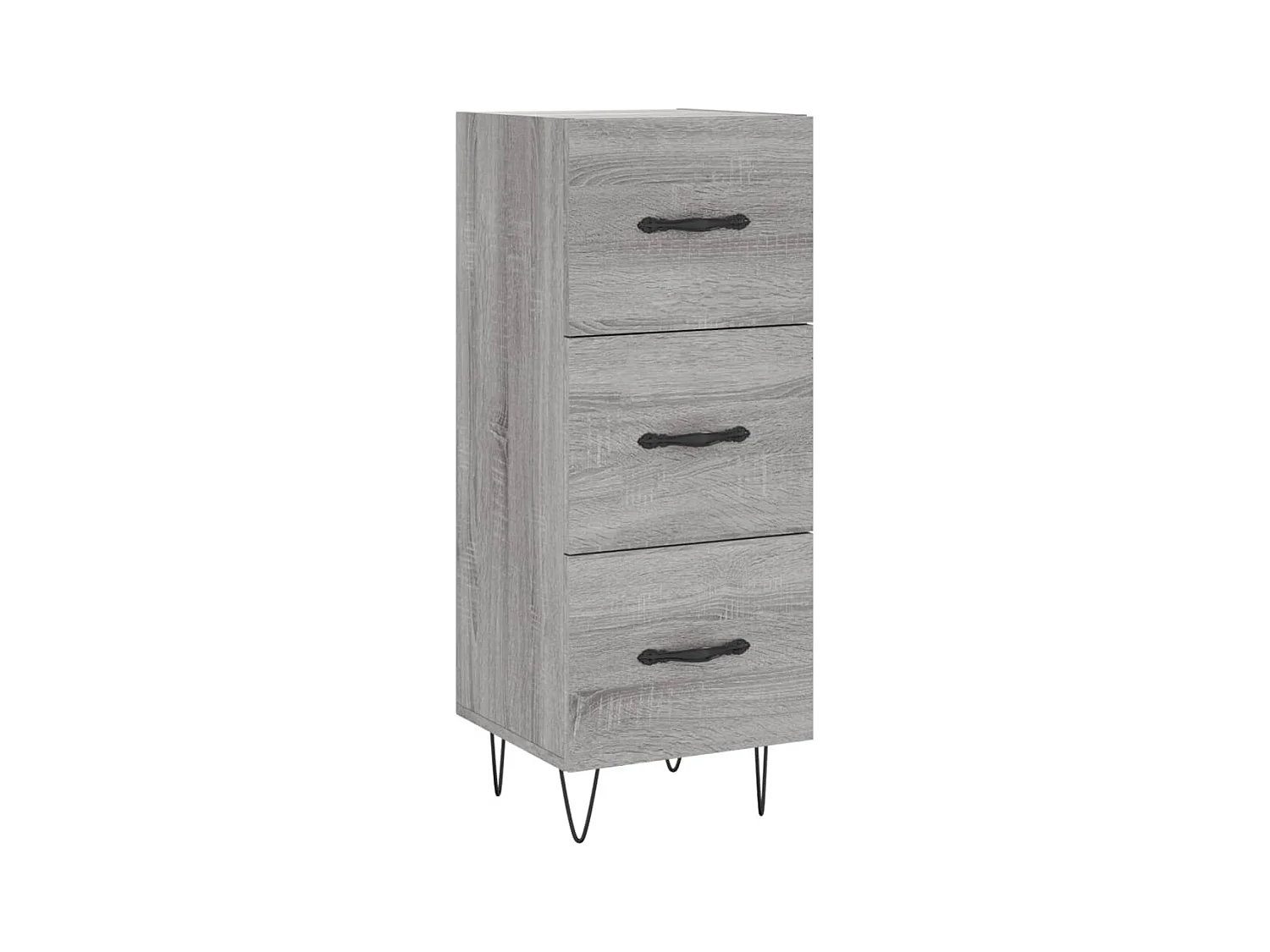 Buffet Sonoma gris 34,5x34x90 cm Bois d'ingénierie