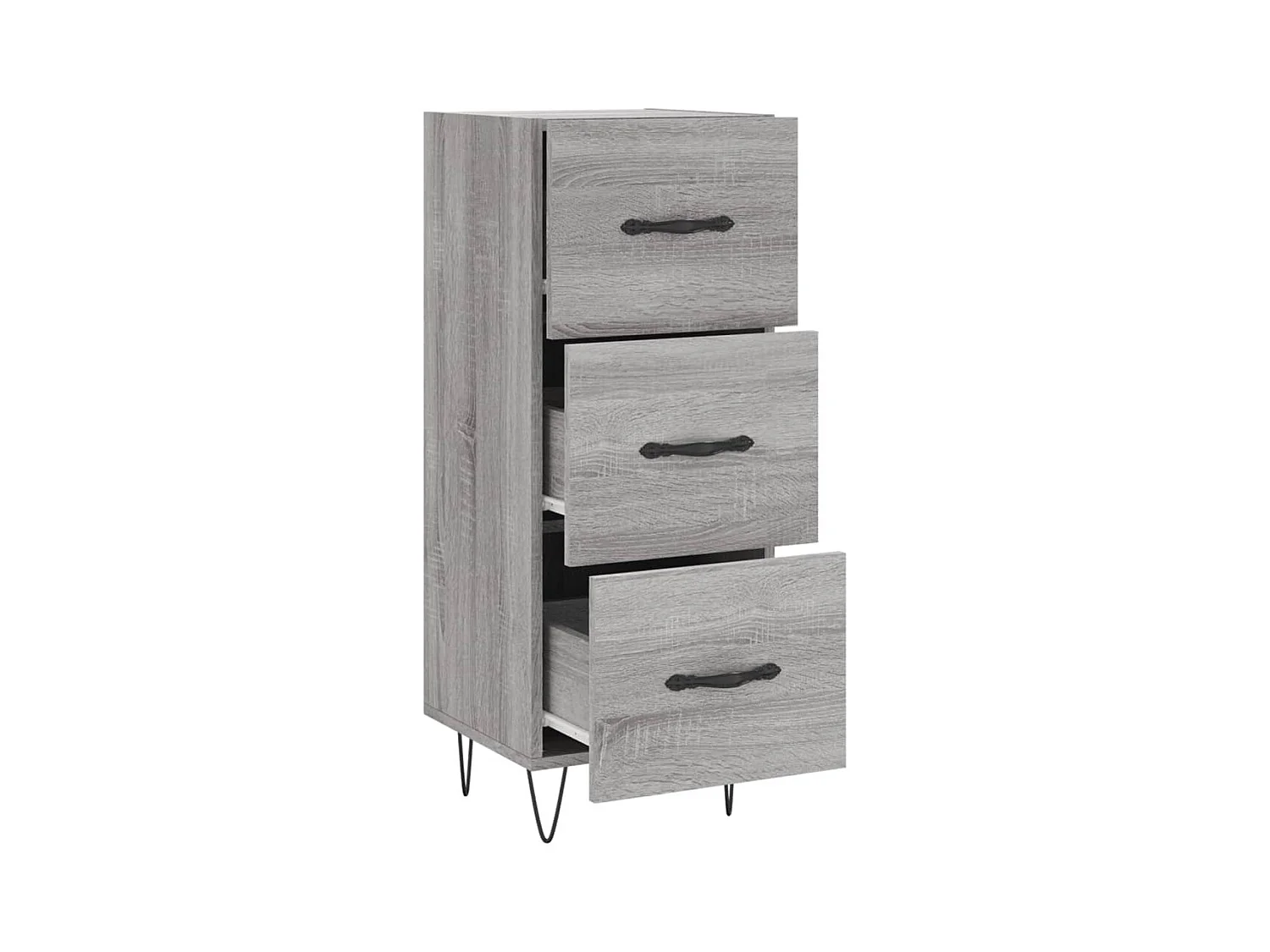 Buffet Sonoma gris 34,5x34x90 cm Bois d'ingénierie