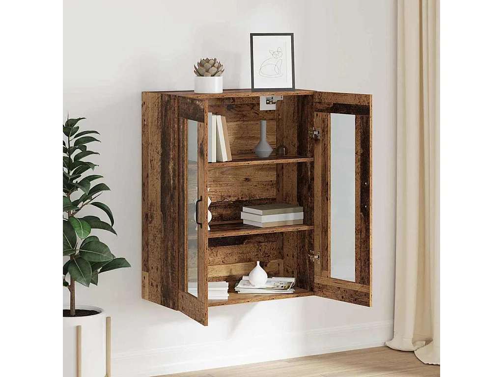 Armoire murale suspendue Montage mural Marron 69,5 x 34 x 90 cm