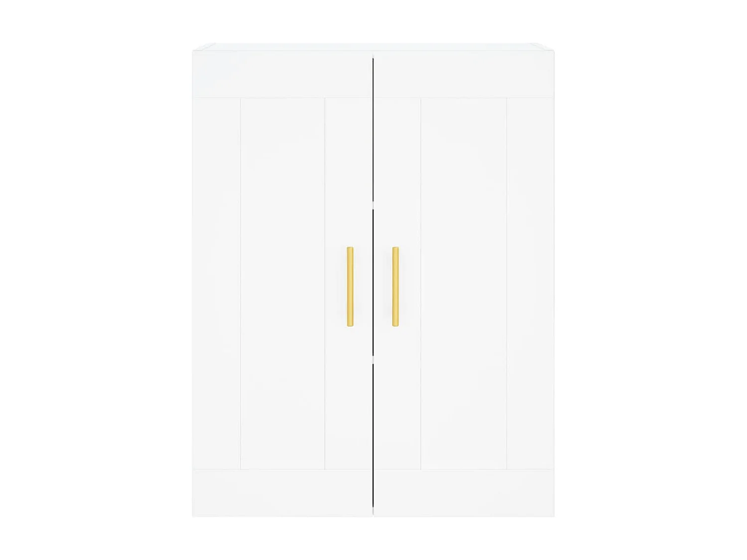 Buffet haut Blanc 69,5x34x180 cm Bois d'ingénierie