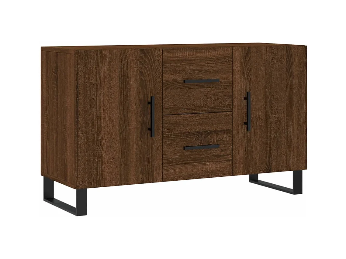 Buffet chêne marron 100x36x60 cm bois d'ingénierie