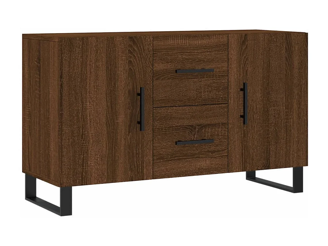 Buffet chêne marron 100x36x60 cm bois d'ingénierie