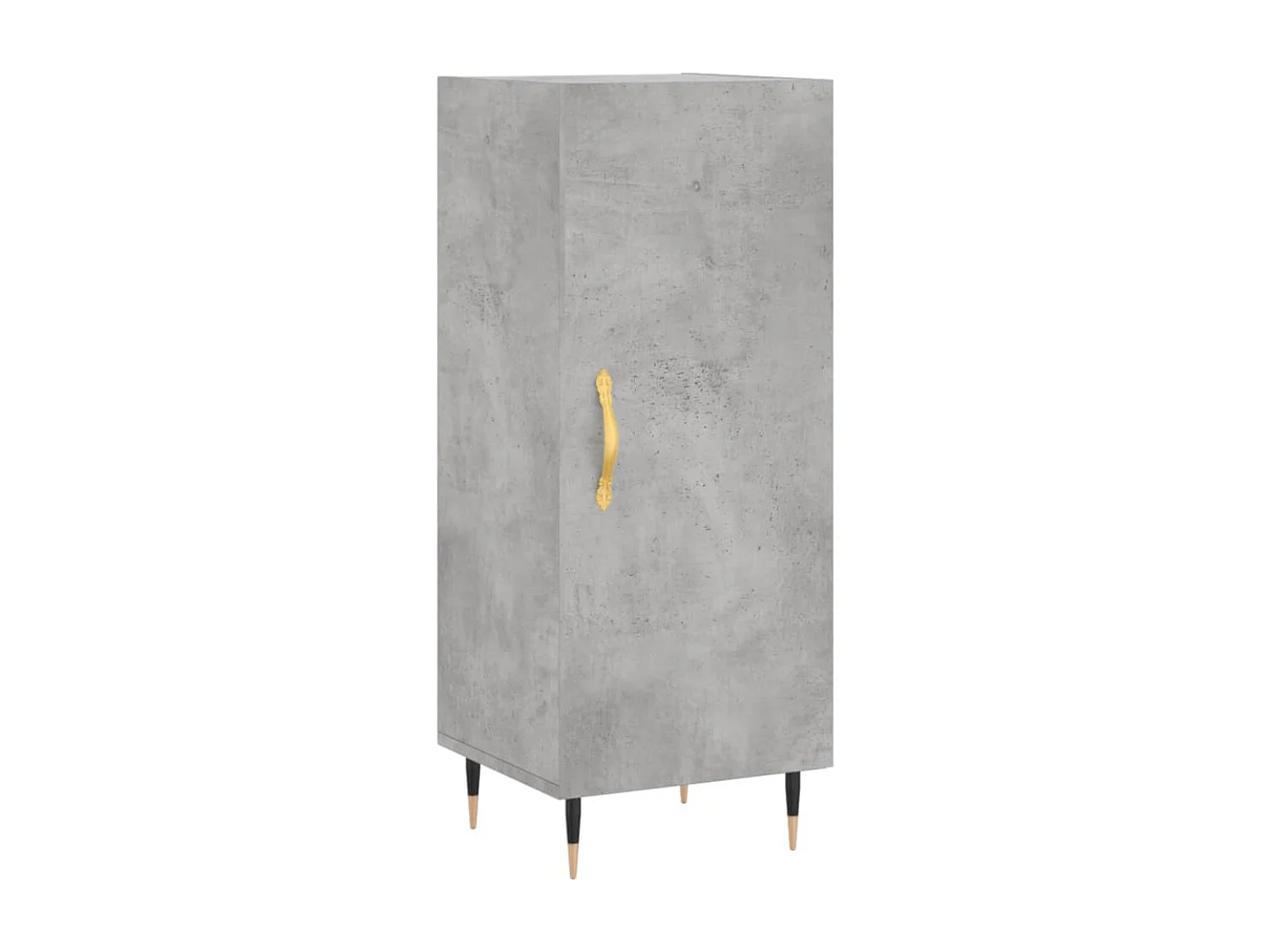 Credenza grigio cemento 34,5x34x90 cm in legno ingegnerizzato
