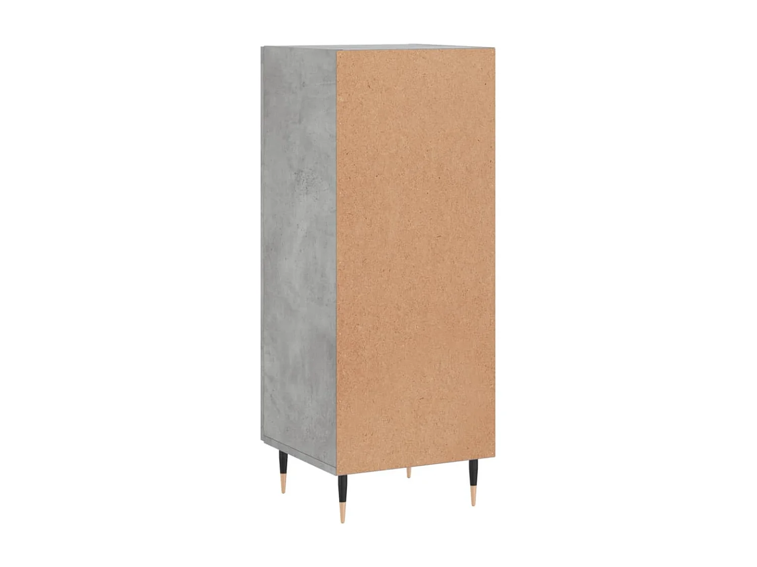 Credenza grigio cemento 34,5x34x90 cm in legno ingegnerizzato