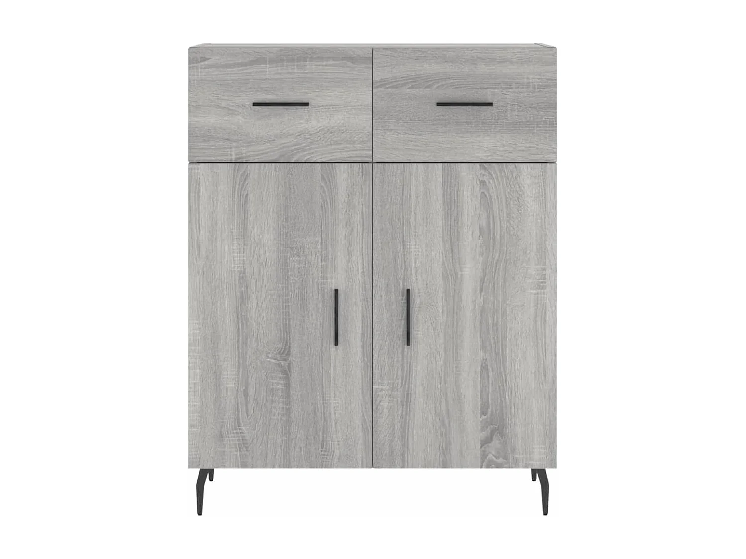 Aparador alto Sonoma gris 69,5x34x180 cm Madera de ingeniería
