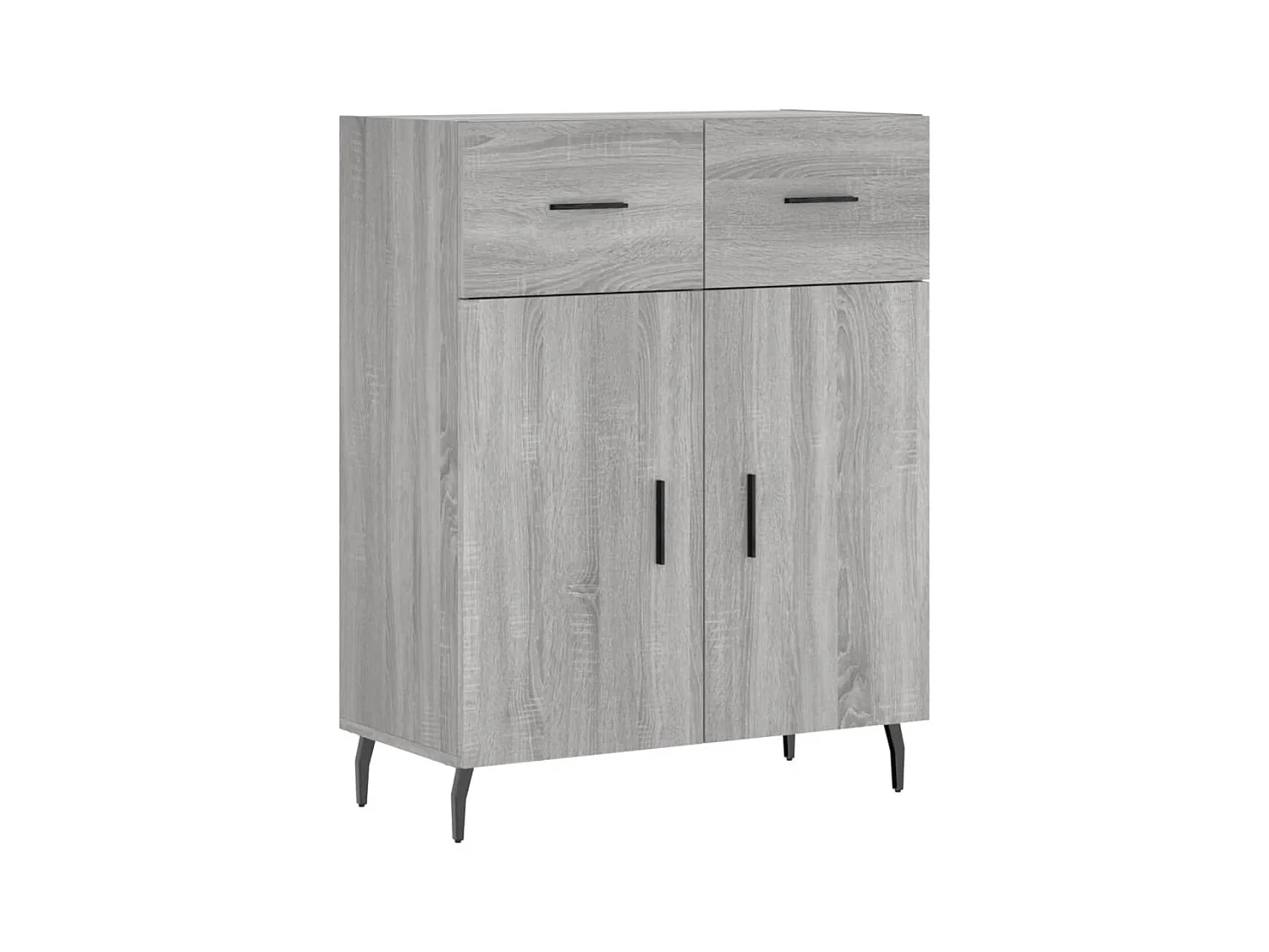 Sonoma hoog dressoir grijs 69,5x34x180 cm Technisch hout