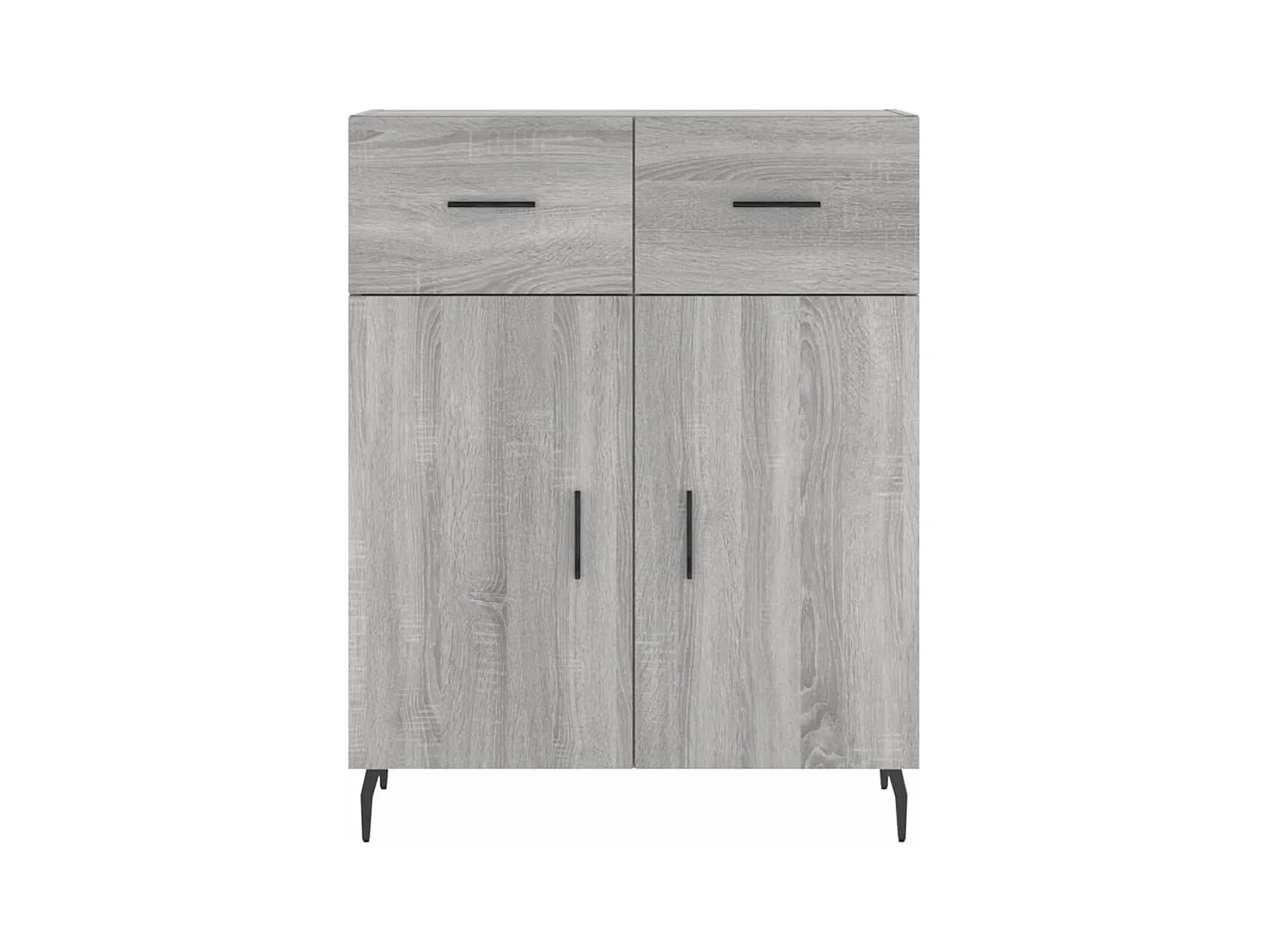 Sonoma hoog dressoir grijs 69,5x34x180 cm Technisch hout