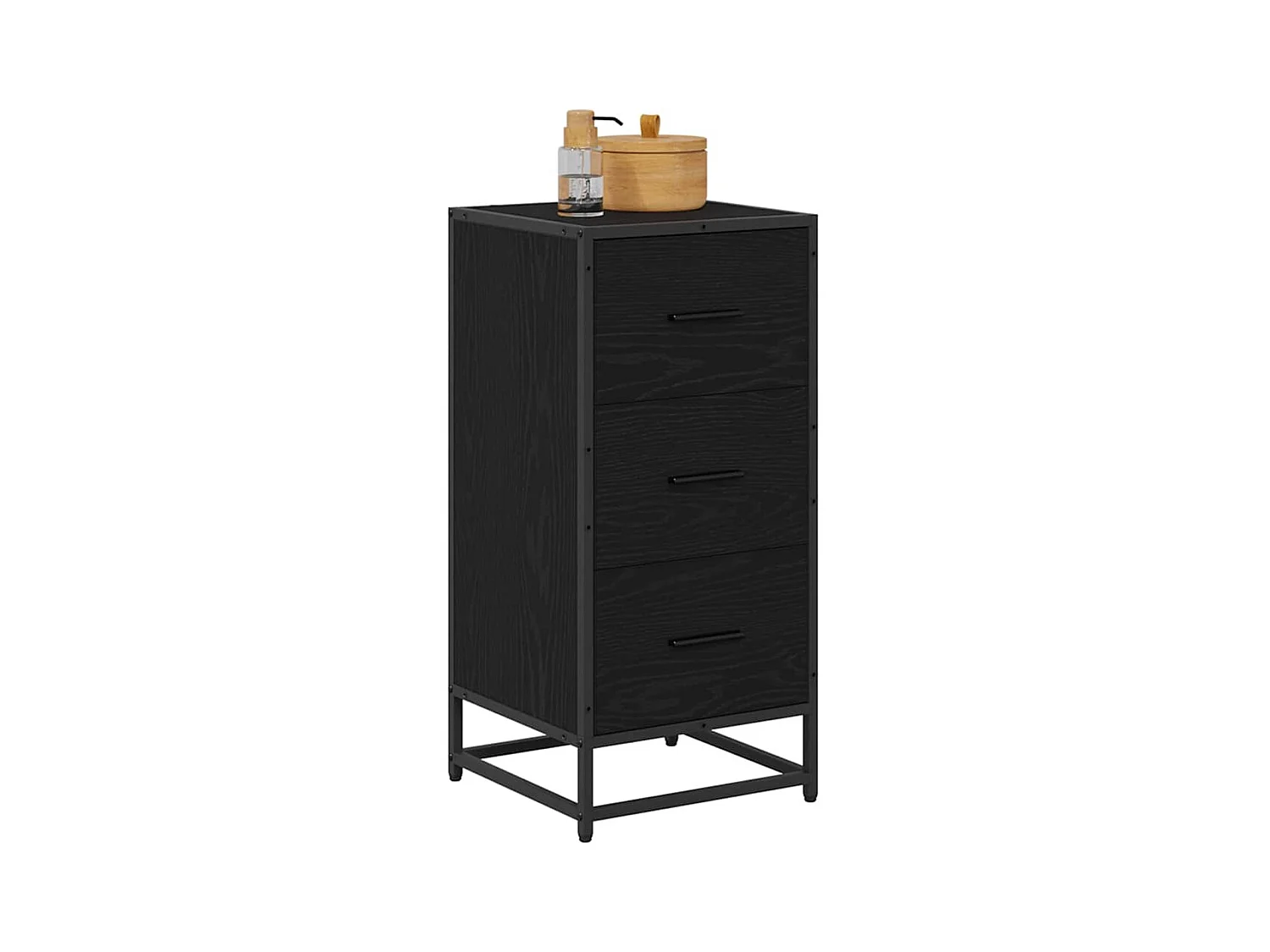 Buffet Chêne noir 35.5 x 35 x 76 cm Bois d'ingénierie