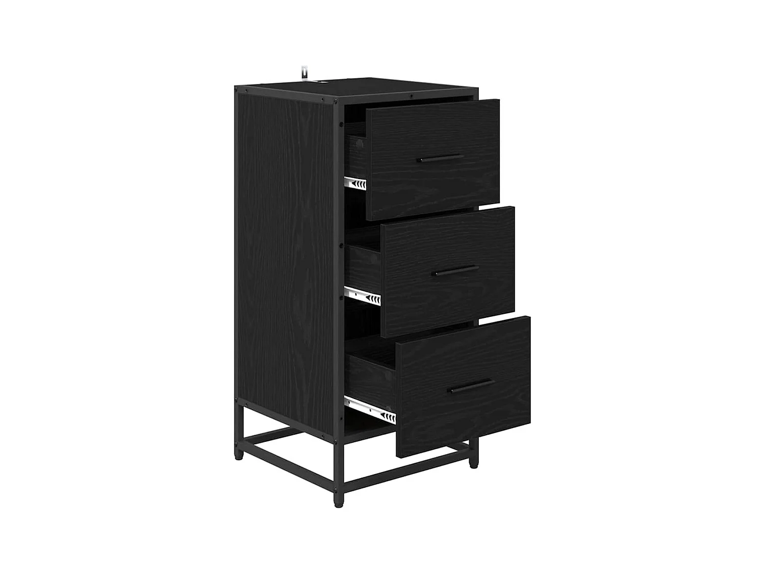 Buffet Chêne noir 35.5 x 35 x 76 cm Bois d'ingénierie