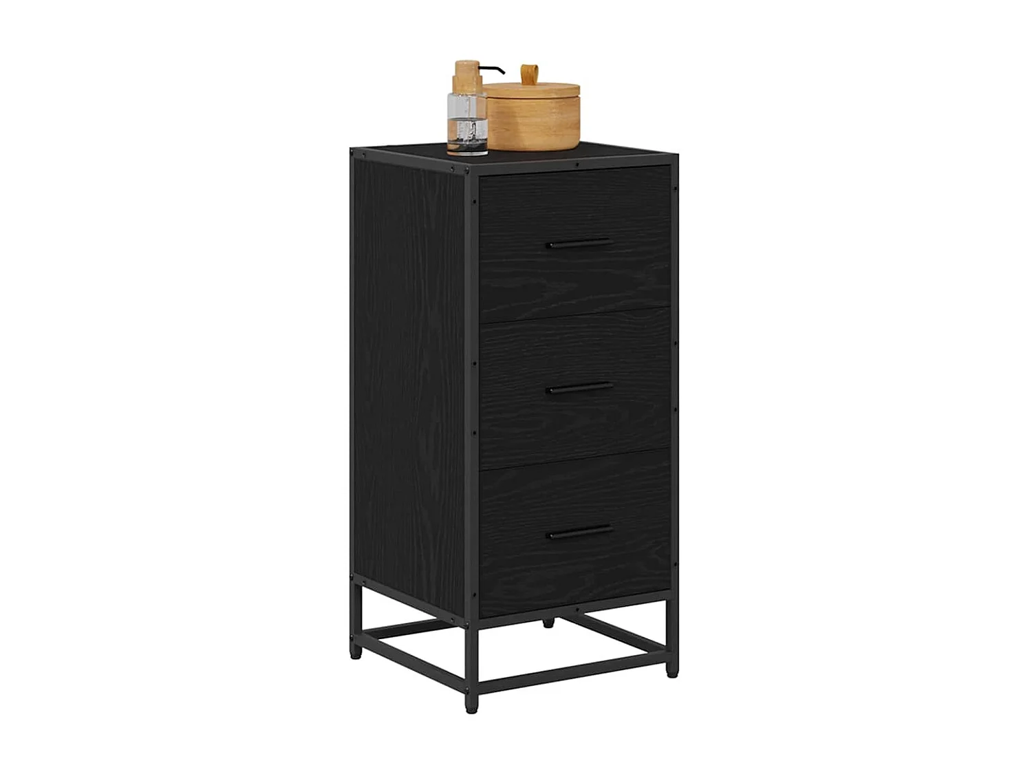 Buffet Chêne noir 35.5 x 35 x 76 cm Bois d'ingénierie