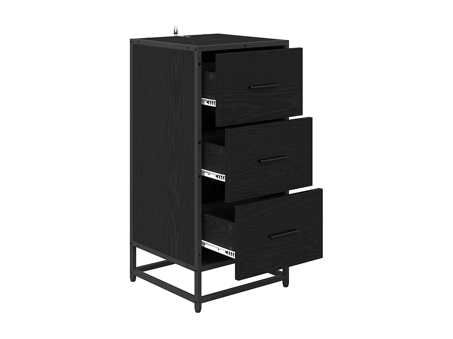 Buffet Chêne noir 35.5 x 35 x 76 cm Bois d'ingénierie