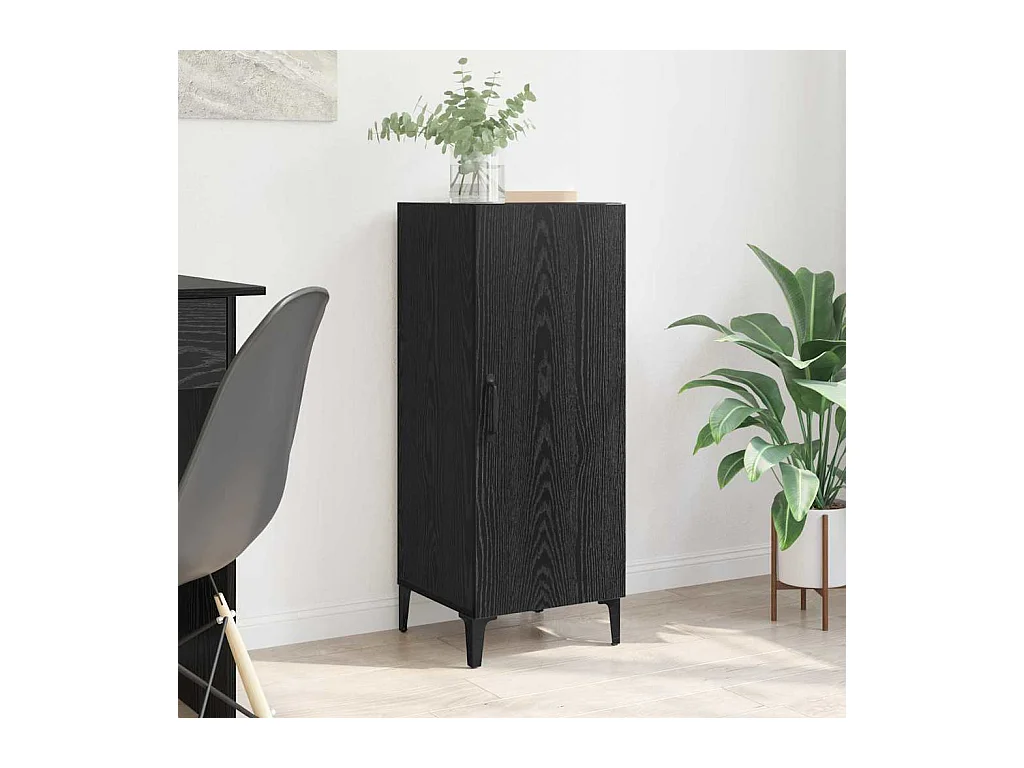 Buffet Chêne noir 34,5 x 34 x 90 cm Bois d'ingénierie