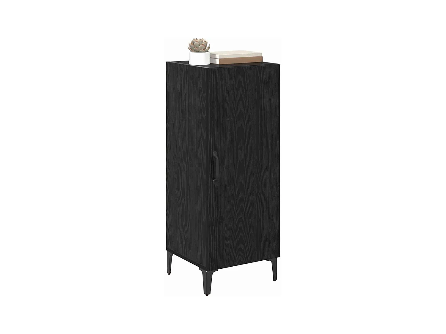 Buffet Chêne noir 34,5 x 34 x 90 cm Bois d'ingénierie