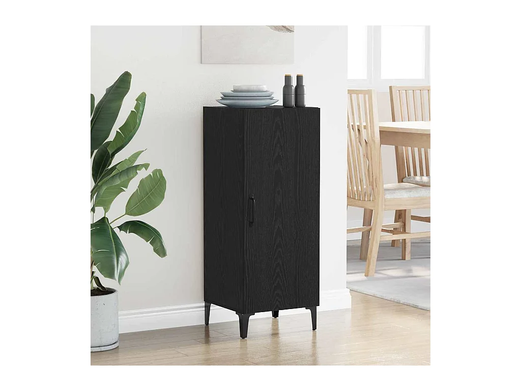 Buffet Chêne noir 34,5 x 34 x 90 cm Bois d'ingénierie