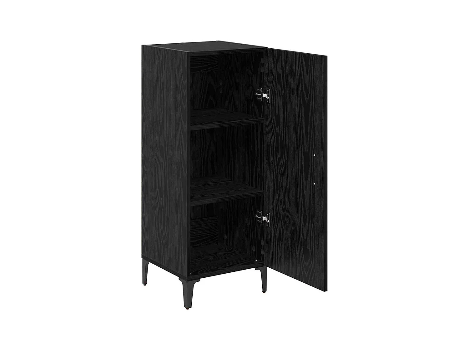 Buffet Chêne noir 34,5 x 34 x 90 cm Bois d'ingénierie