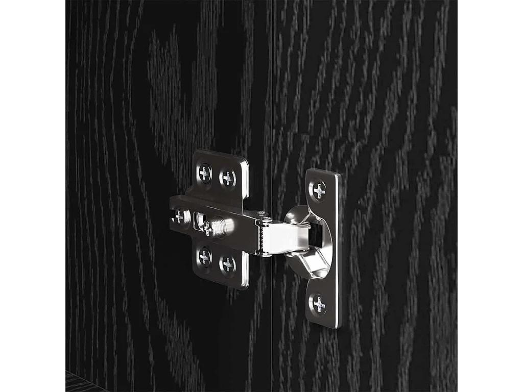 Buffet Chêne noir 34,5 x 34 x 90 cm Bois d'ingénierie