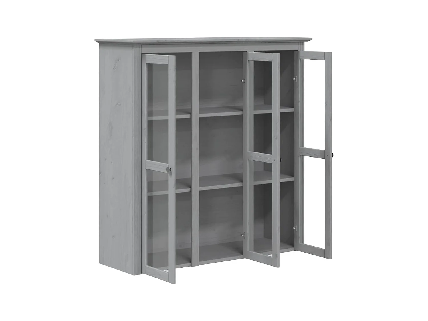 BODO grijs dressoir 115,5x43x200,5 cm massief grenenhout