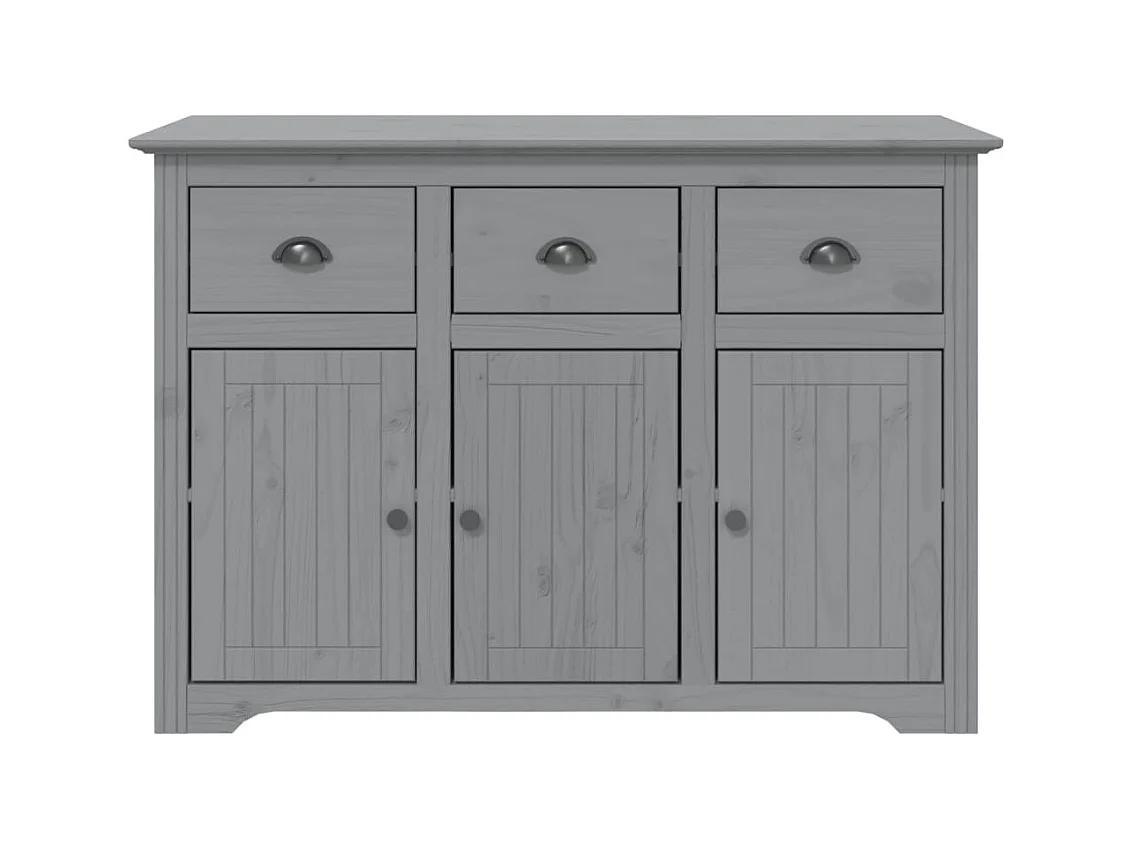 BODO grijs dressoir 115,5x43x200,5 cm massief grenenhout