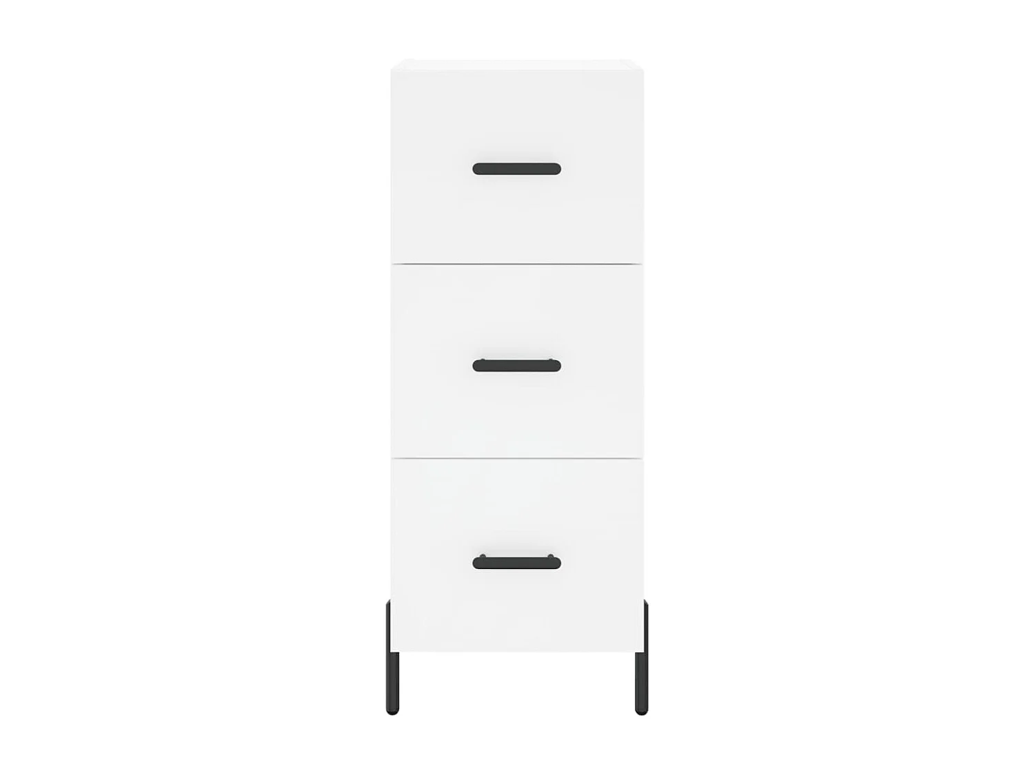 Aparador alto blanco 34,5x34x180 cm Madera contrachapada