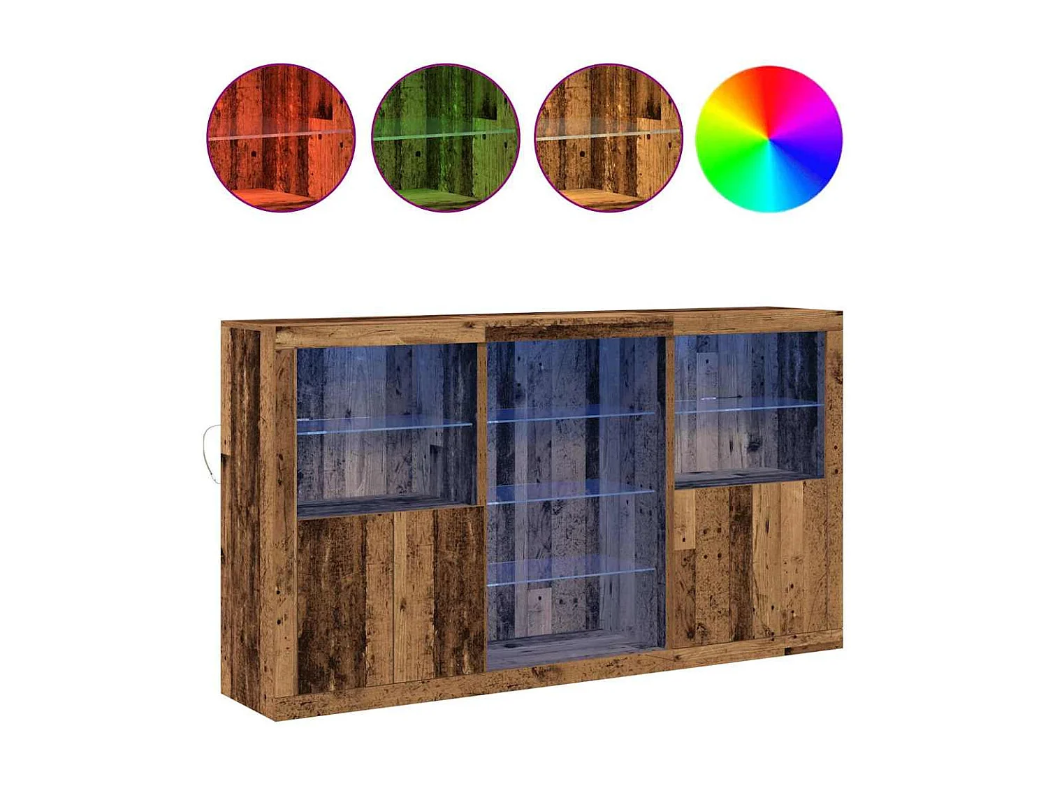 Buffet Bois ancien 181.5 x 37 x 100 cm Bois d'ingénierie