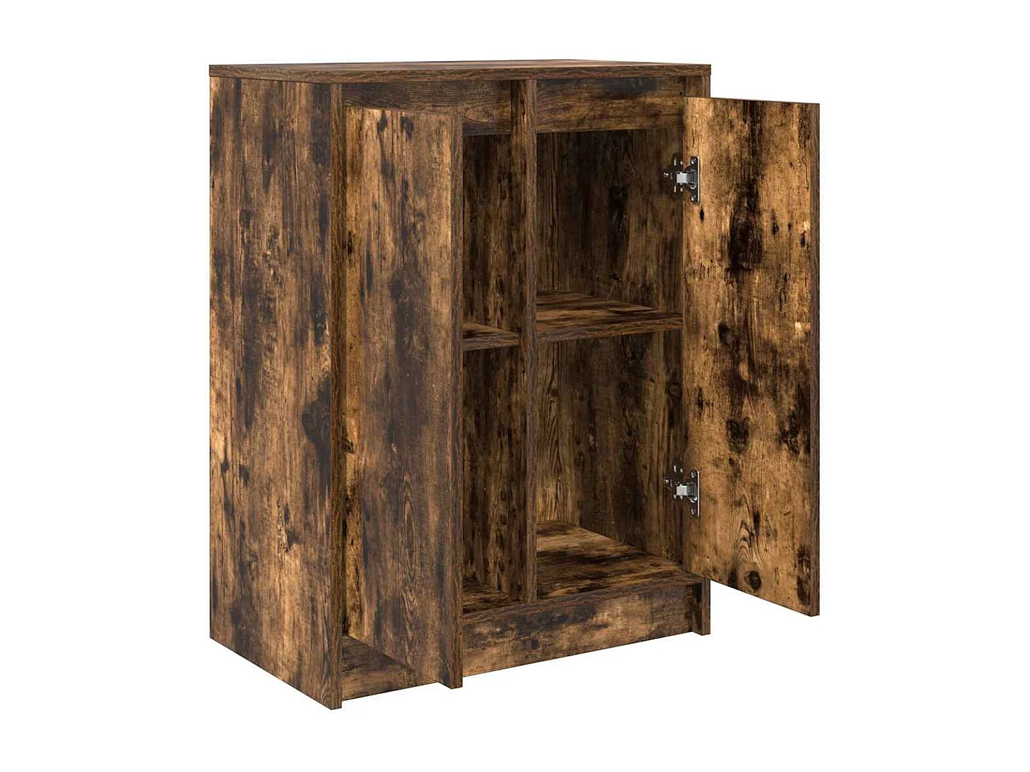 Sideboard aus geräucherter Eiche, 57 x 34 x 76 cm, Holzwerkstoff