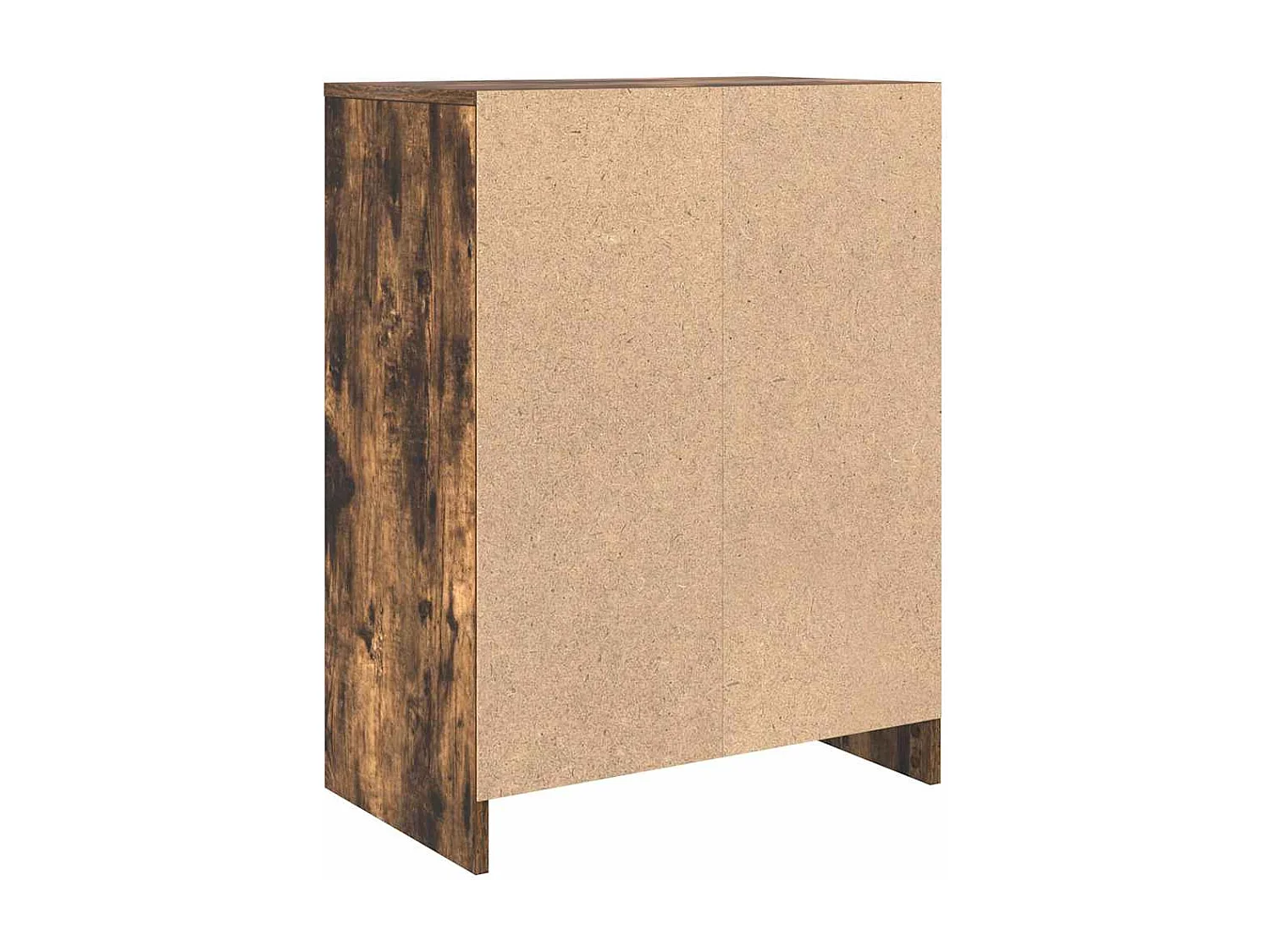 Sideboard aus geräucherter Eiche, 57 x 34 x 76 cm, Holzwerkstoff