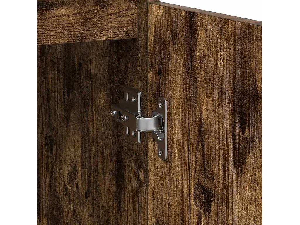Sideboard aus geräucherter Eiche, 57 x 34 x 76 cm, Holzwerkstoff