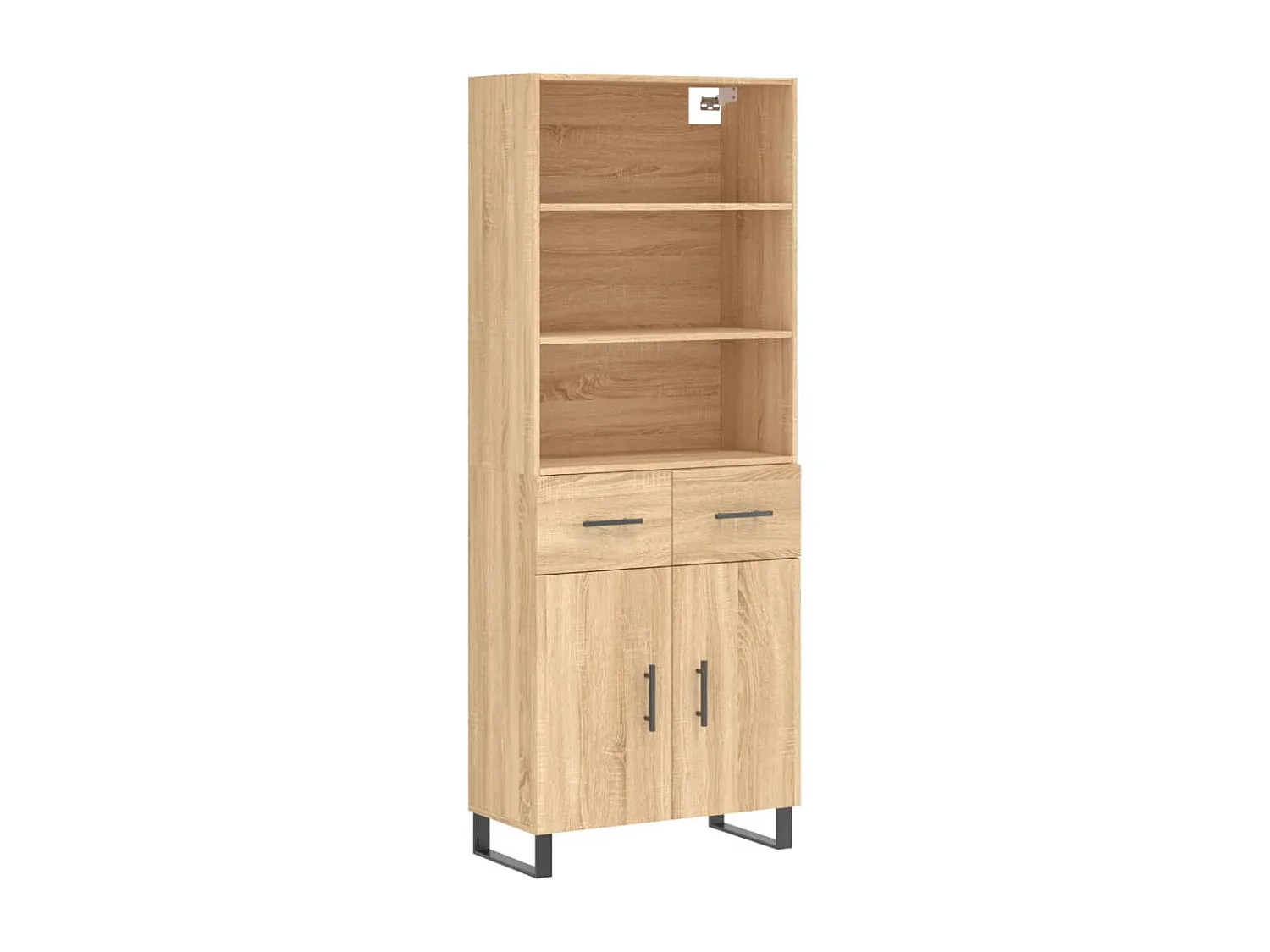 Buffet haut Chêne sonoma 69,5x34x180 cm Bois d'ingénierie