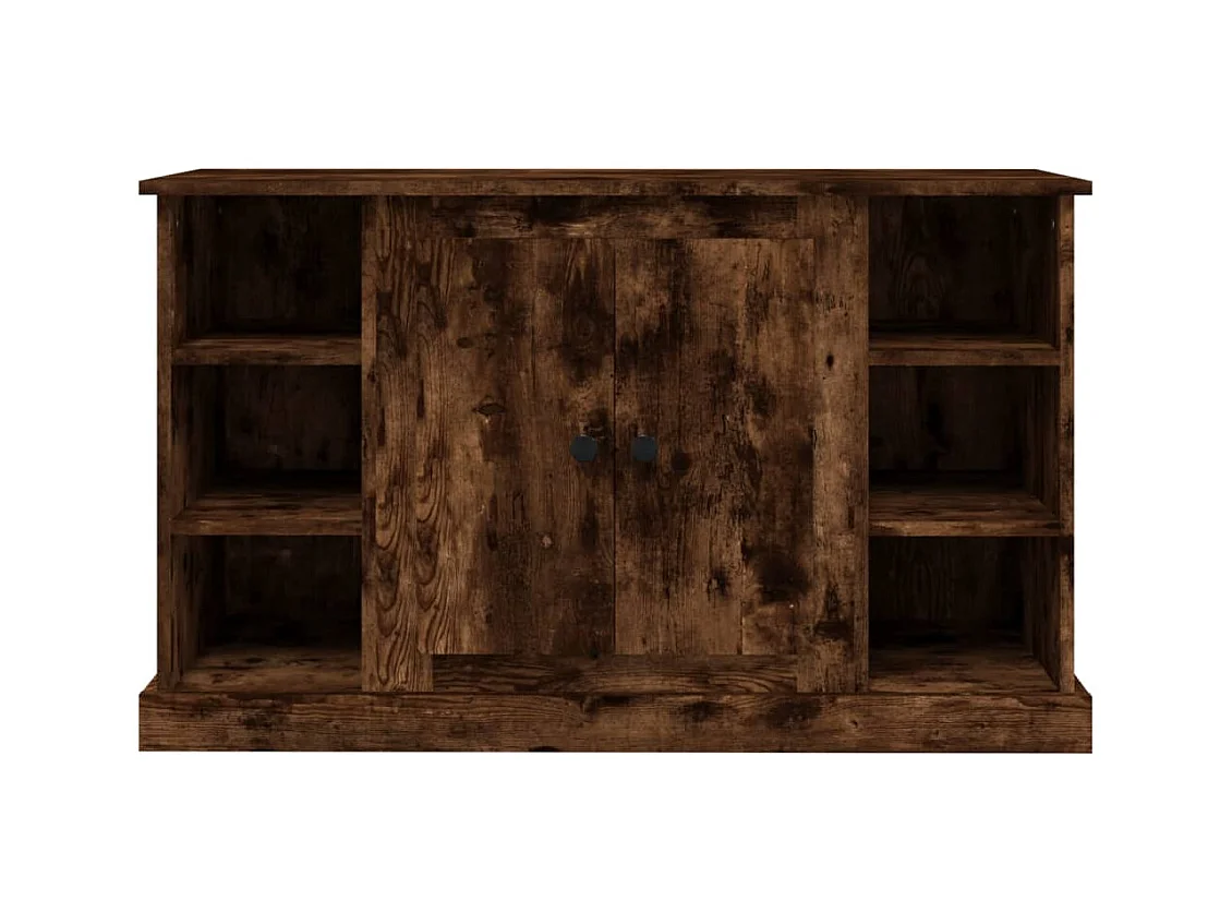 Credenza in rovere affumicato 100x35,5x60 cm in legno ingegnerizzato