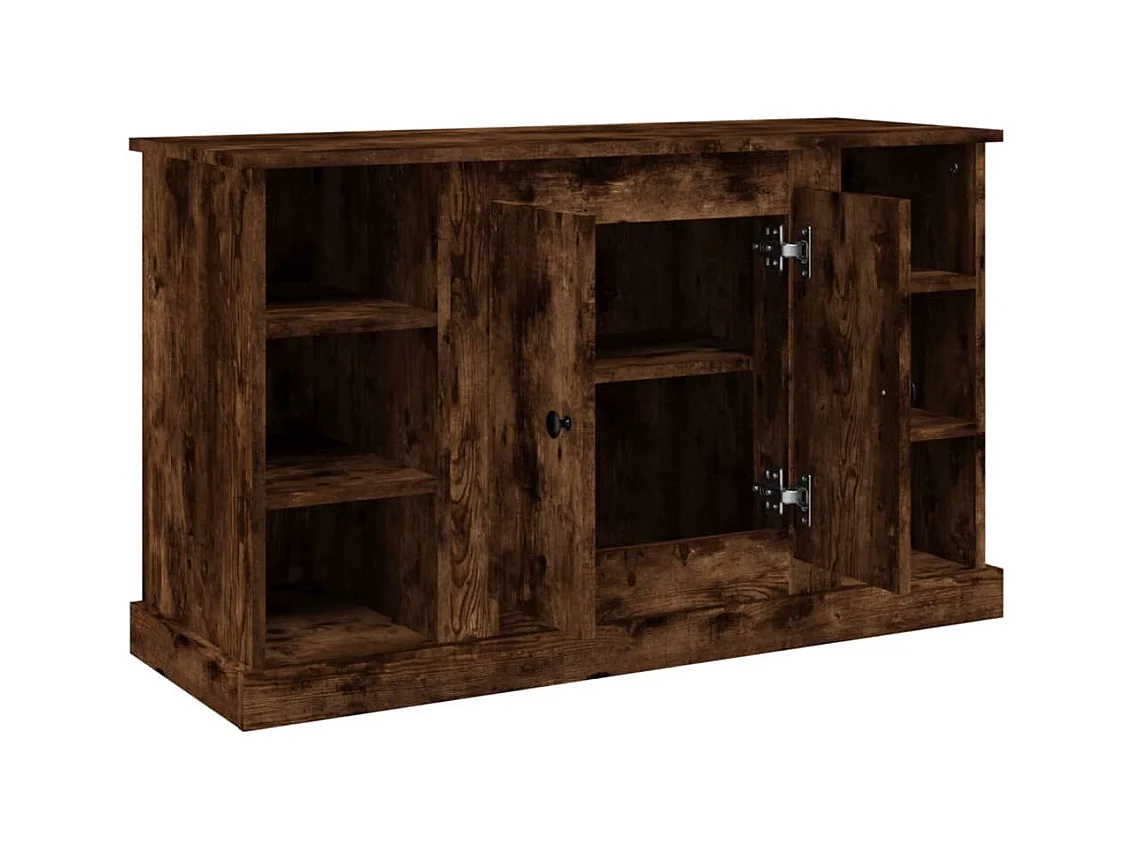 Credenza in rovere affumicato 100x35,5x60 cm in legno ingegnerizzato
