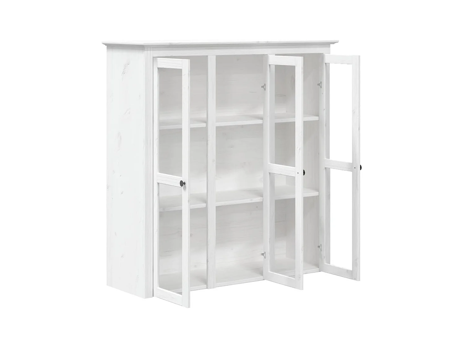 BODO wit dressoir 115,5x43x200,5 cm massief grenenhout