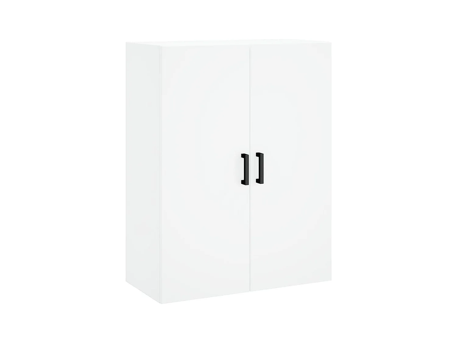 Wit hoog dressoir 69,5x34x180 cm Technisch hout