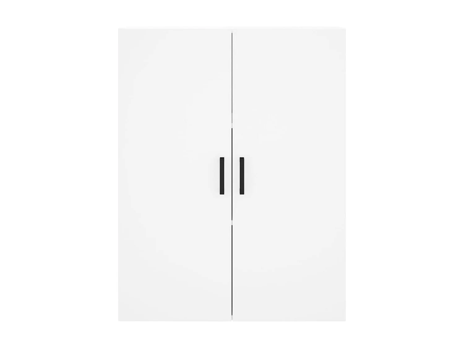 Credenza alta bianca 69,5x34x180 cm Legno ingegnerizzato