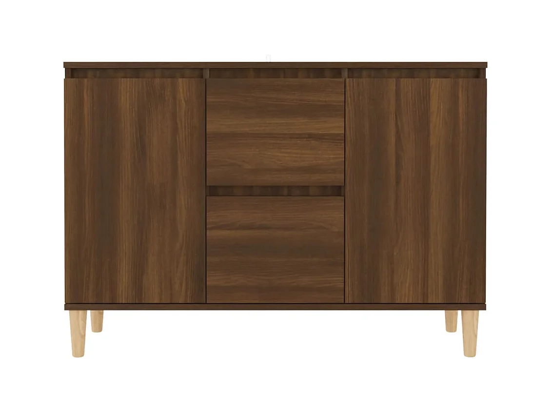 Buffet Chêne marron 101x35x70 cm Bois d'ingénierie