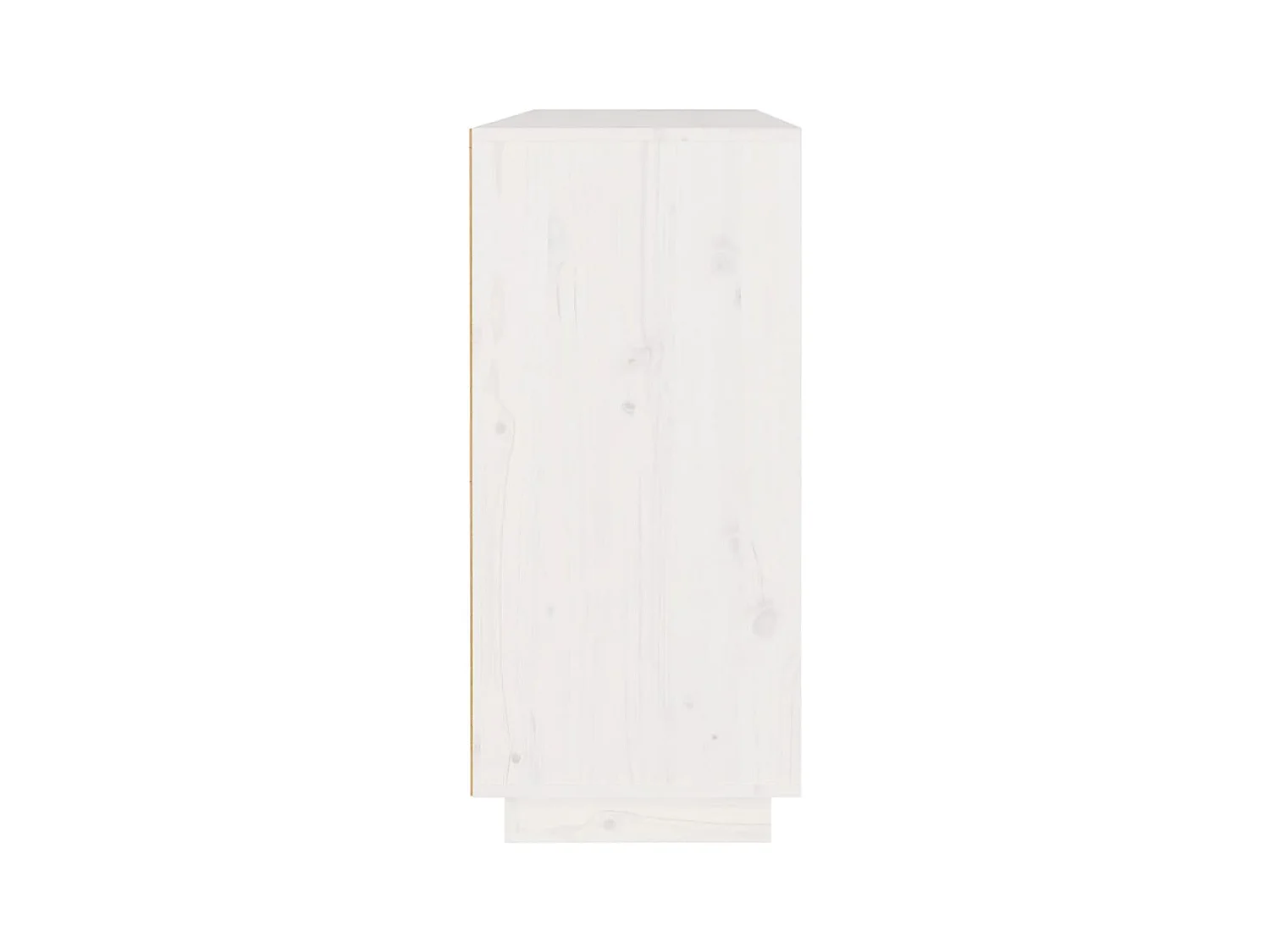 Buffet blanc 110x34x75 cm bois massif de pin