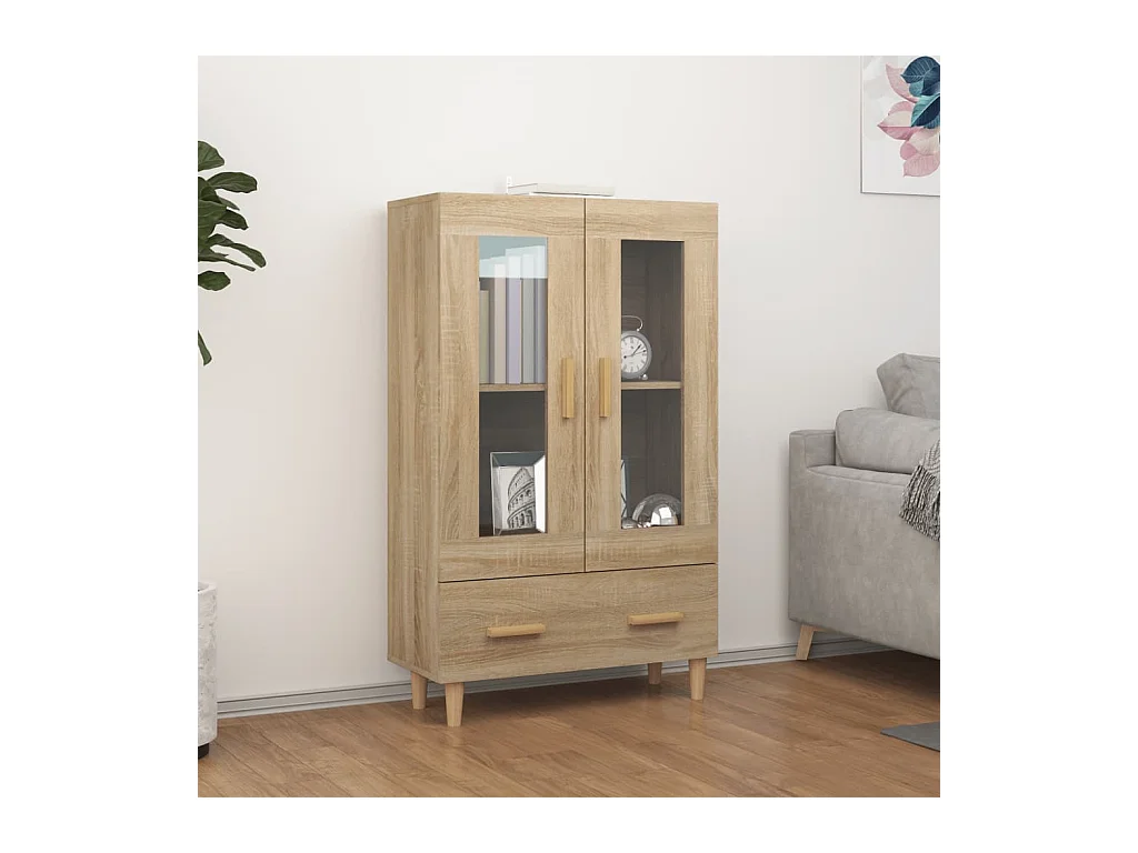 Buffet haut Chêne sonoma 70x31x115 cm Bois d'ingénierie