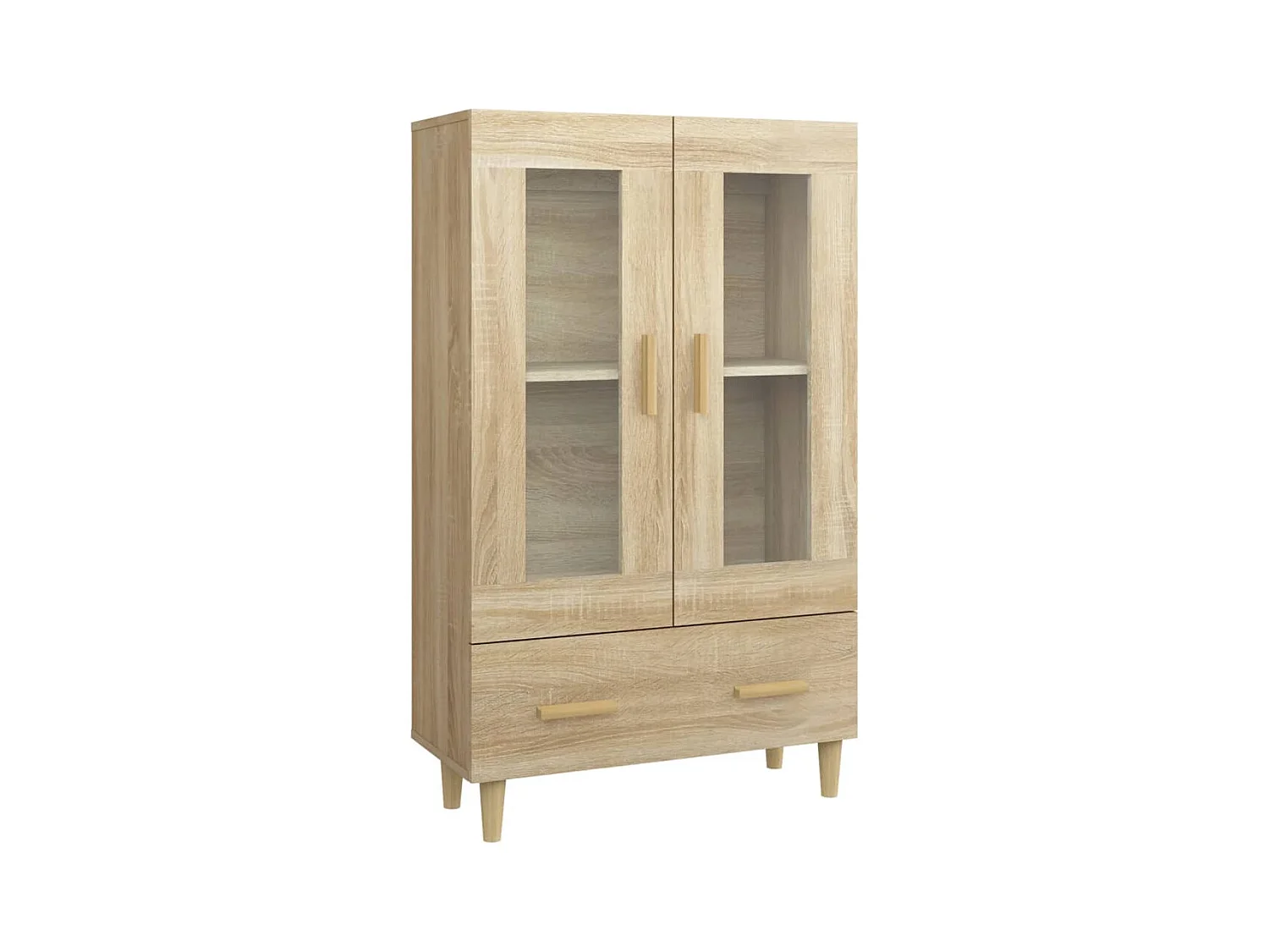 Buffet haut Chêne sonoma 70x31x115 cm Bois d'ingénierie