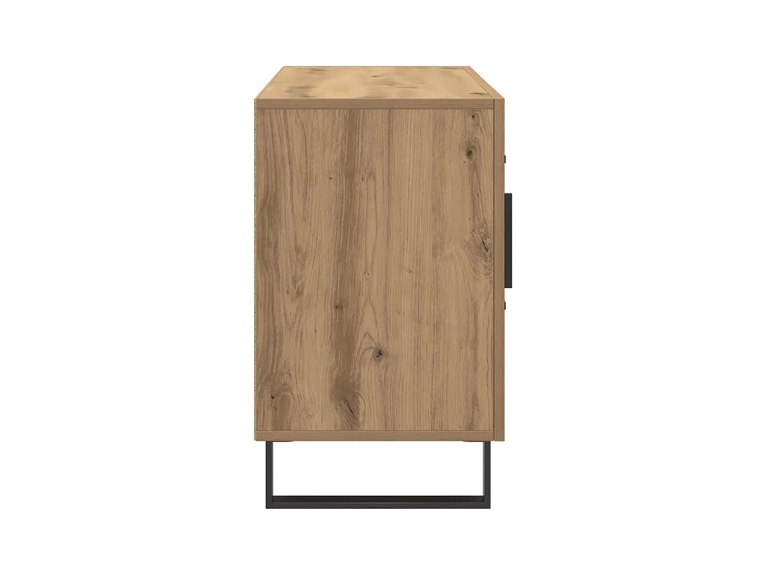 Buffet chêne artisanal 100x36x60 cm bois d'ingénierie